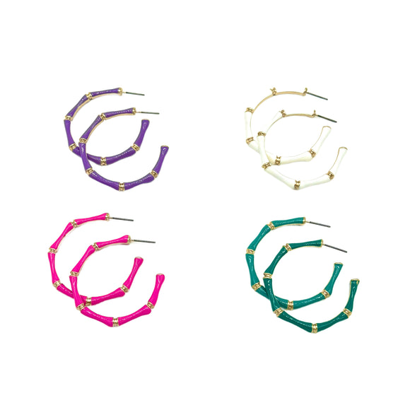 Lacquered Bamboo Hoops